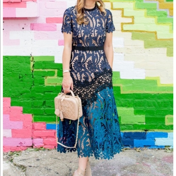 Self-Portrait Dresses & Skirts - Gorgeous Self-Portrait Prairie Patchwork Dress